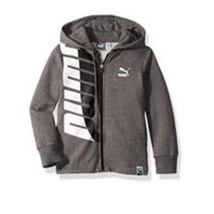 PUMA Little Kids' Full-Zip Fleece Hoodie